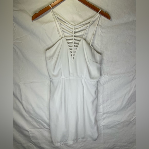 NAKED ZEBRA white cutout mini dress - Picture 10 of 16